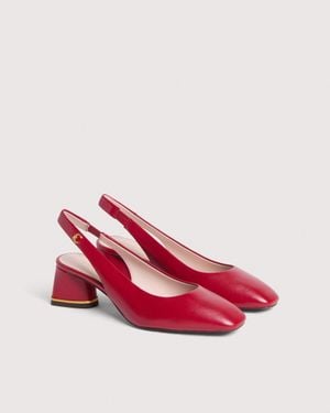 Coccinelle Smooth Leather Slingbacks C-Everyday - Pink