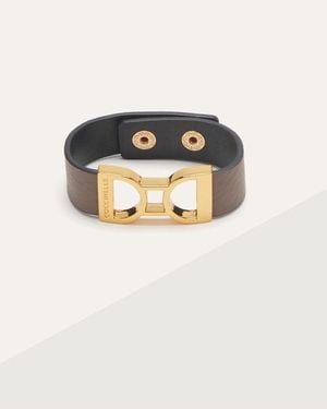 Coccinelle Grained Leather Bracelet Arlettis Ribbon - Multicolour