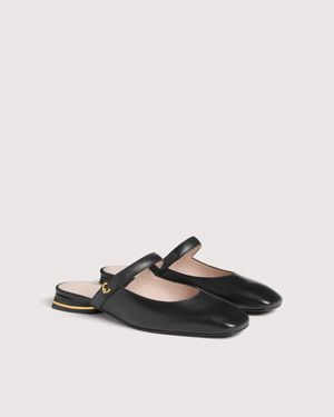 Coccinelle Smooth Leather Clogs C-Everyday - Black