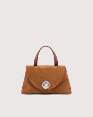 Coccinelle Suede Handbag Nikla Suede Bimaterial Small - Multicolor