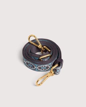 Coccinelle Schulterriemen Aus Stoff Monogram Tricolor - Blau