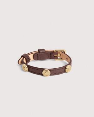 Coccinelle Armband Aus Genarbtem Leder C-Me Studs - Mehrfarbig