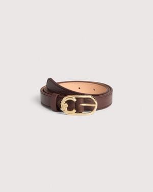 Coccinelle Grained Leather Belt C-Me - Multicolor