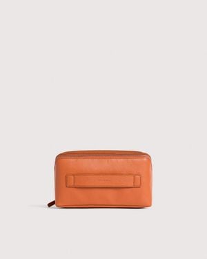 Coccinelle Grained Leather Make-Up Bag Smart To Go Medium - Multicolour