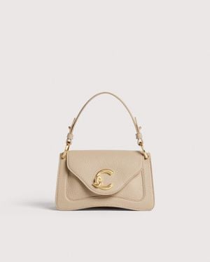 Coccinelle Grained Leather Handbag C-Me Mini - Natural