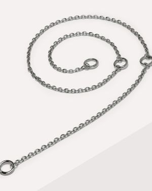 Coccinelle Metal Shoulder Strap Modular Chain - Metallic