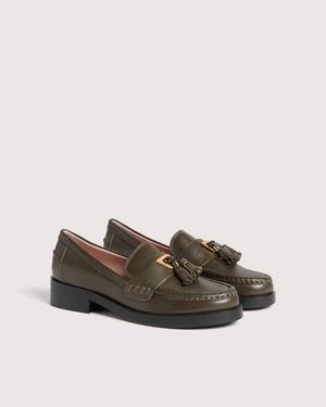 Coccinelle Smooth Leather Loafers Beat - Multicolor