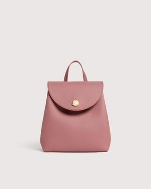 Coccinelle Grained Leather Backpack Nikla Mini - Pink