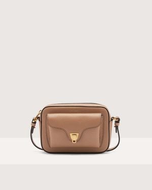Coccinelle Grainy Leather Mini Bag Beat Soft Mini - Brown
