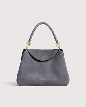 Coccinelle Suede Handbag Tiggy Medium - Blue