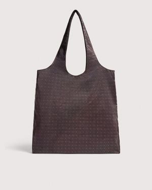 Coccinelle Monogram Nylon And Nylon Tote Bag Smart To Go Beat Medium - Purple