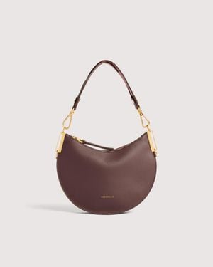 Coccinelle Two-Sided Leather Shoulder Bag Sunup Small - Pink