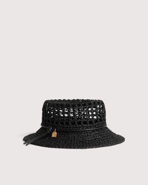 Coccinelle Paper Fiber Hat Taila - Black