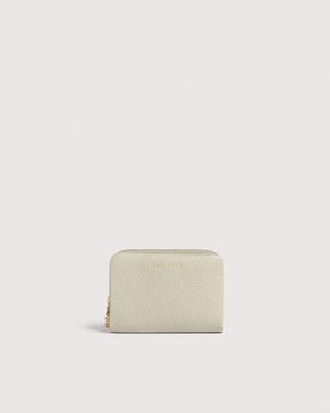 Coccinelle Small Grained Leather Wallet C-Me Medium - Natural