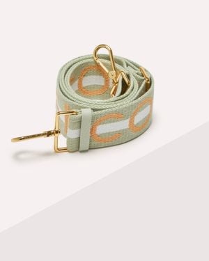 Coccinelle Fabric Shoulder Strap Logo - Metallic