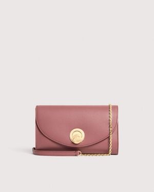 Coccinelle Clutch Aus Glattleder Nikla Small - Pink