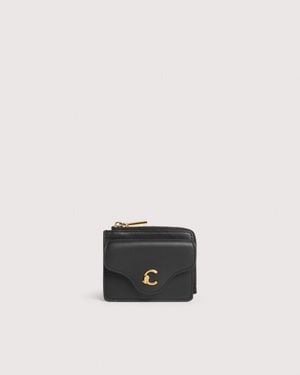 Coccinelle Smooth Leather Card Holder C-Me Small - White