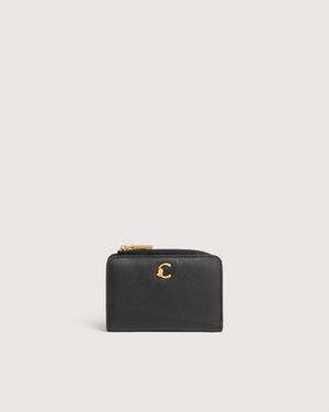 Coccinelle Smooth Leather Wallet C-Me Small - White