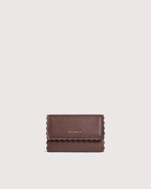 Coccinelle Grained Leather Wallet Leather Lace Medium - Multicolor