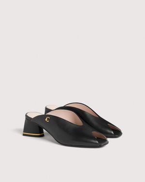 Coccinelle Smooth Leather Clogs C-Everyday - Black
