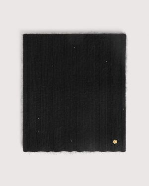 Coccinelle Angora-Blend Scarf Jennie - Black
