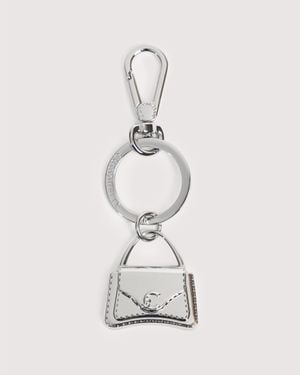 Coccinelle Metal Key Ring C-Me Metal - White