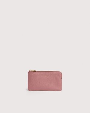 Coccinelle Grained Leather Pouch C-Me Softy Small - Pink