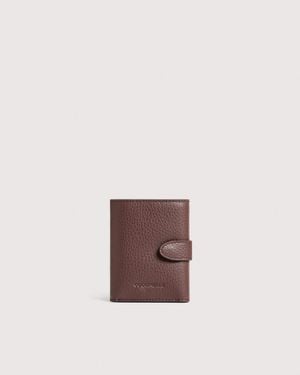 Coccinelle Grained Leather Wallet Smart To Go Medium - Multicolor