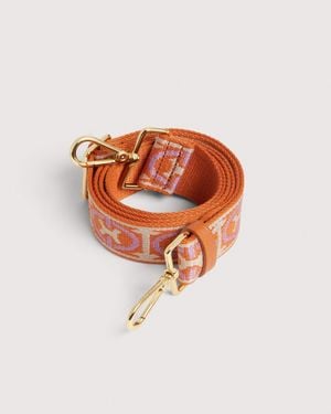 Coccinelle Fabric Shoulder Strap Monogram - White