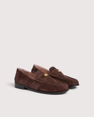 Coccinelle Suede Loafers C-Penny Loafer - Brown