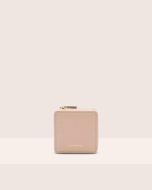 Coccinelle Schmuckschatulle Aus Genarbtem Leder Jewelry Box - Pink