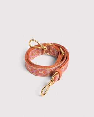 Coccinelle Fabric Shoulder Strap Monogram - White
