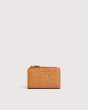 Coccinelle Small Grained Leather Wallet Metallic Small - Multicolor