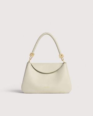 Coccinelle Grained Leather Handbag Tiggy Small - Natural