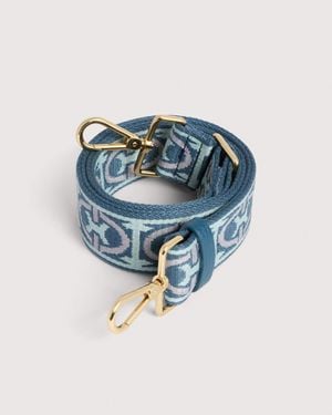 Coccinelle Fabric Shoulder Strap Monogram - Blue