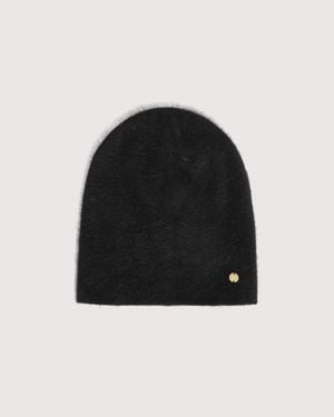 Coccinelle Angora-Blend Beanie - Black