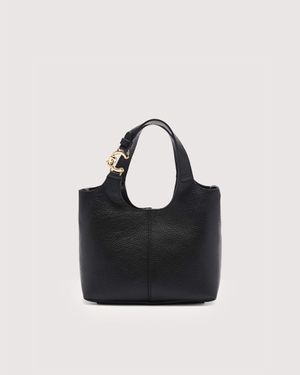 Coccinelle Grained Leather Handbag C-Easy Small - Black