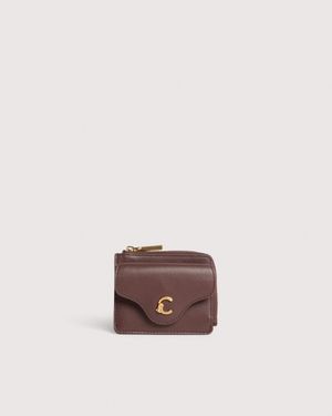 Coccinelle Smooth Leather Card Holder C-Me Small - Pink