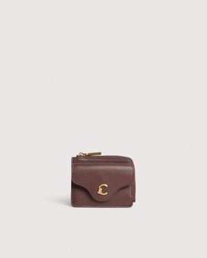 Coccinelle Smooth Leather Card Holder C-Me Small - Pink