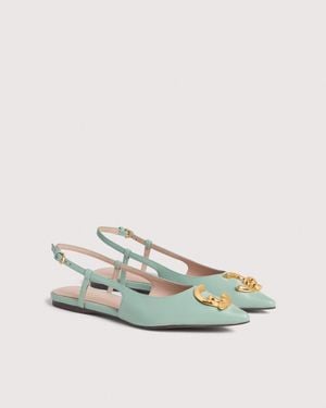 Coccinelle Smooth Leather Slingback Ballet Flats C-Me Smooth - Multicolour