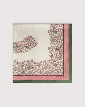 Coccinelle Halstuch Aus Seide C-Me Floral - Natur