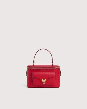Coccinelle Grained Leather Minibag Beat Generation Mini - Red