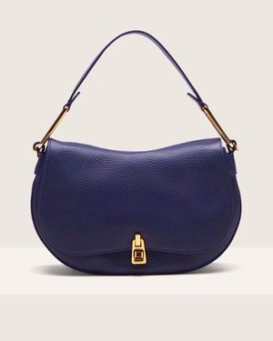 Coccinelle Sinuous Grained Leather Magie Handbag - Blue