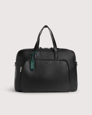 Coccinelle Grained Leather Handbag Smart To Go Paki Large - Black
