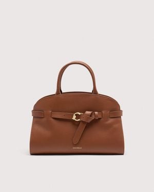 Coccinelle Smooth Leather Handbag Sabine Medium - Brown