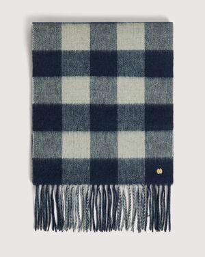 Coccinelle Wool Scarf Vichy - Blue