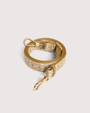 Coccinelle Fabric Shoulder Strap Monogram - Metallic