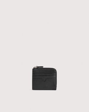 Coccinelle Grained Leather Card Holder Smart To Go Small - Black