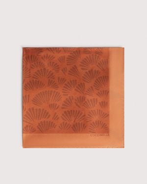 Coccinelle Silk Foulard Shell - Orange