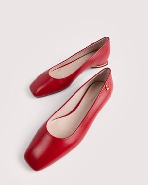 Coccinelle Smooth Leather Ballet Flats C-Everyday - Pink